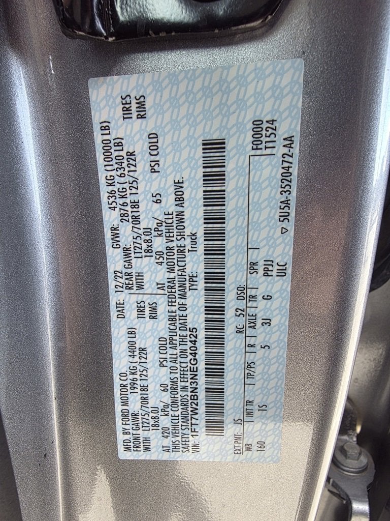 2022 Ford Super Duty F-250 SRW XL