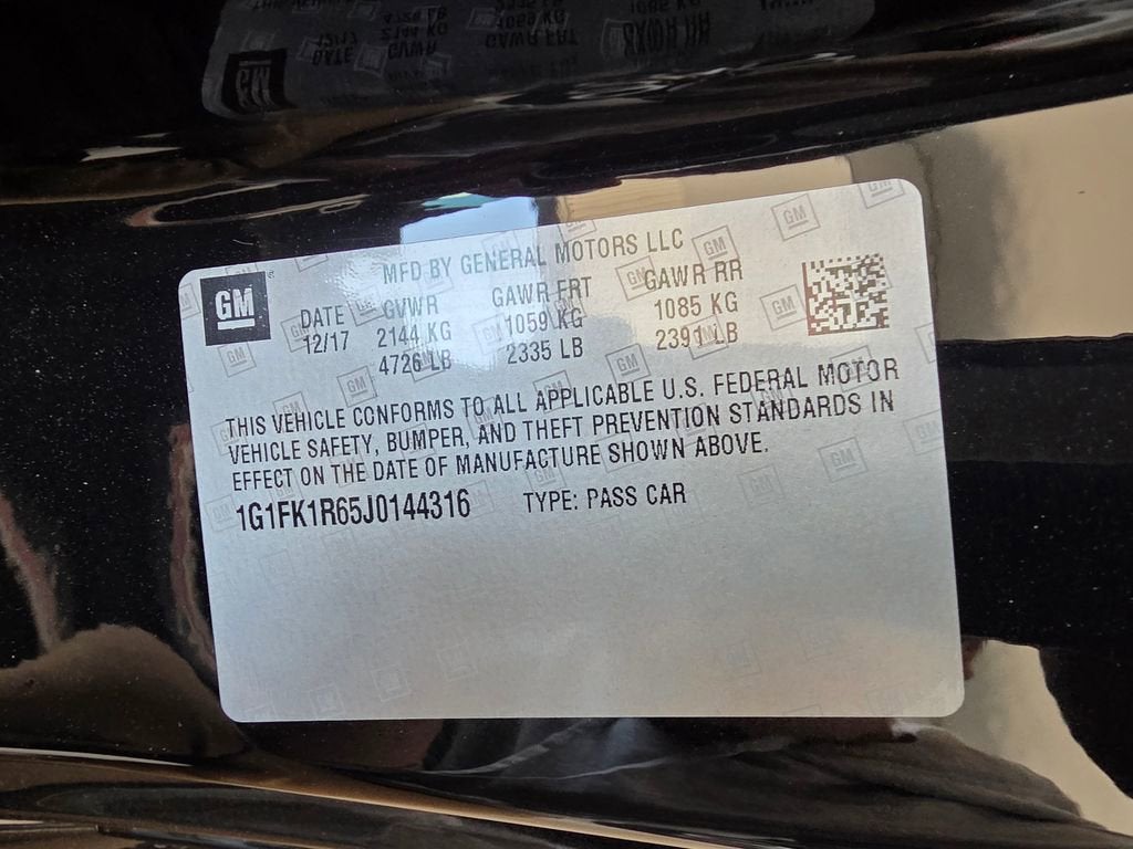 2018 Chevrolet Camaro ZL1