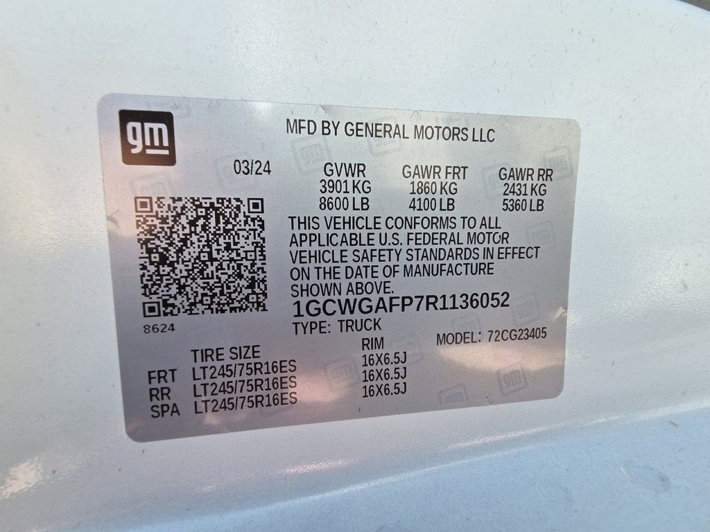 2024 Chevrolet Express Cargo 2500 WT