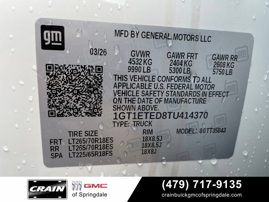 2026 GMC Sierra EV Elevation Extended Range