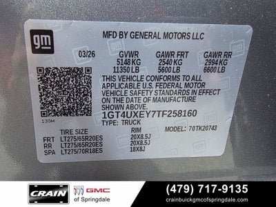 2026 GMC Sierra 2500 HD Denali Ultimate