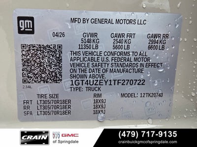 2026 GMC Sierra 2500 HD AT4X