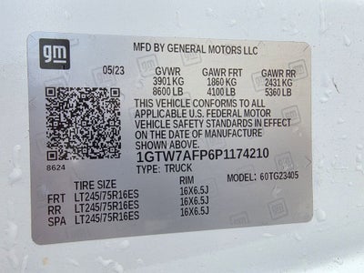 2023 GMC Savana Cargo 2500 Work Van