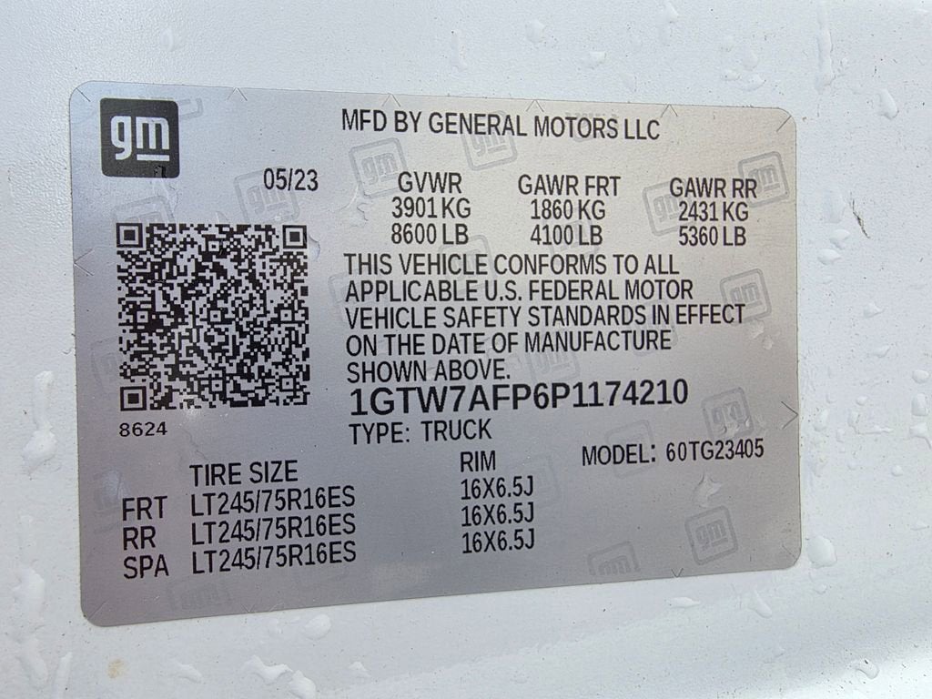 2023 GMC Savana Cargo 2500 Work Van