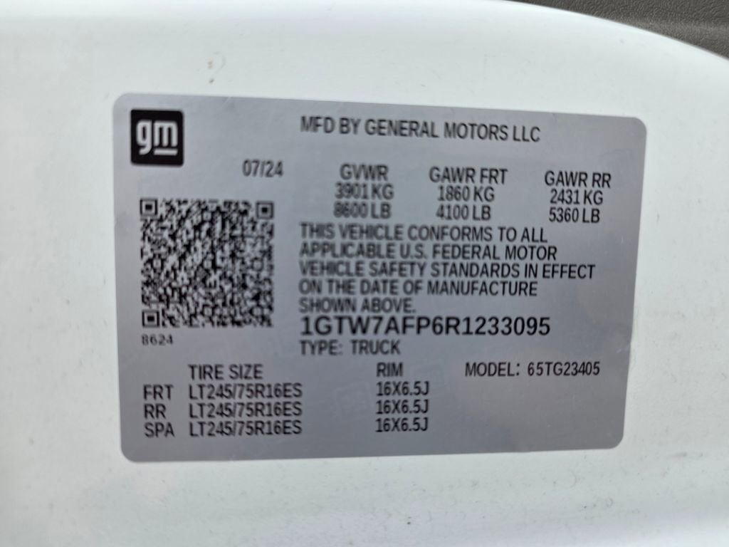 2024 GMC Savana Cargo 2500 Work Van