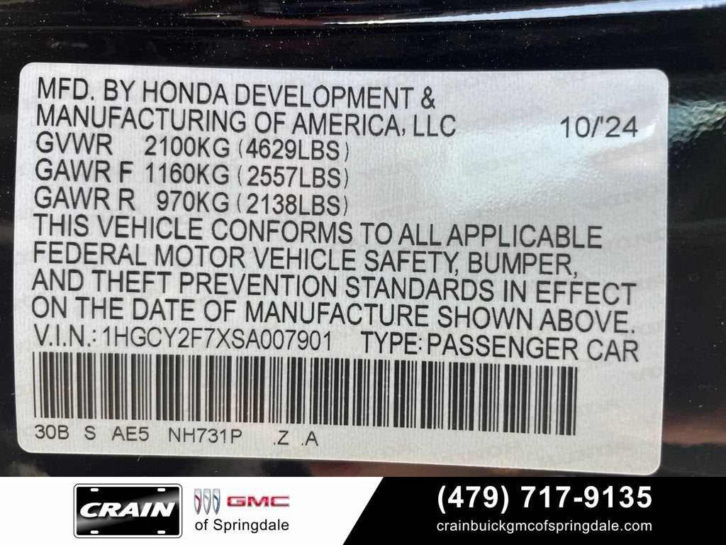 2025 Honda Accord Hybrid Sport-L