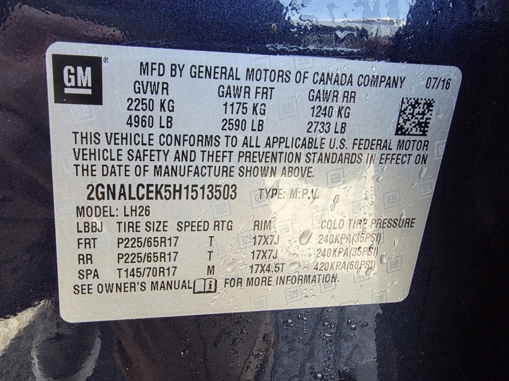 2017 Chevrolet Equinox LT