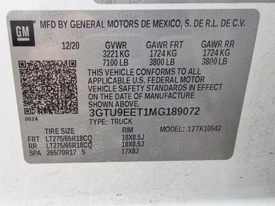 2021 GMC Sierra 1500 AT4