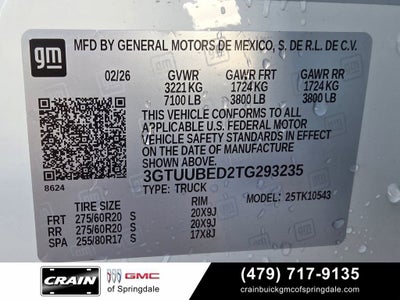 2026 GMC Sierra 1500 SLE