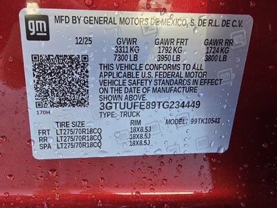 2026 GMC Sierra 1500 AT4X