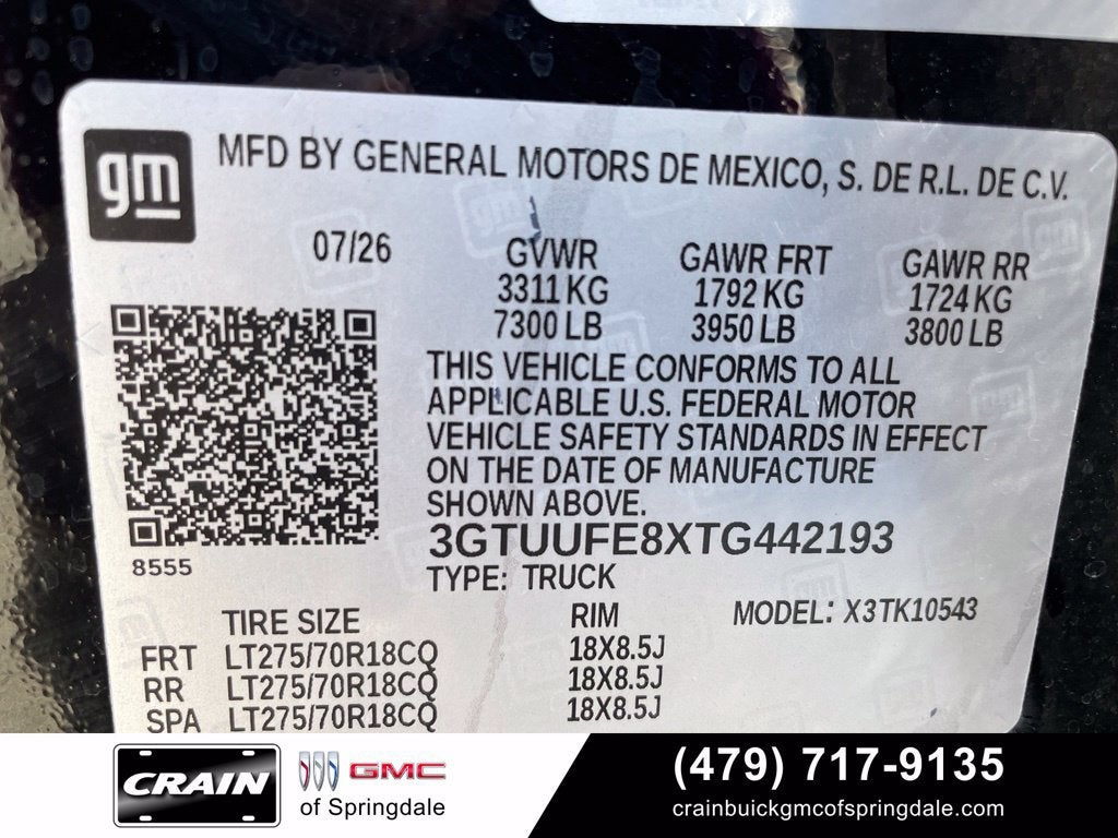 2026 GMC Sierra 1500 AT4X