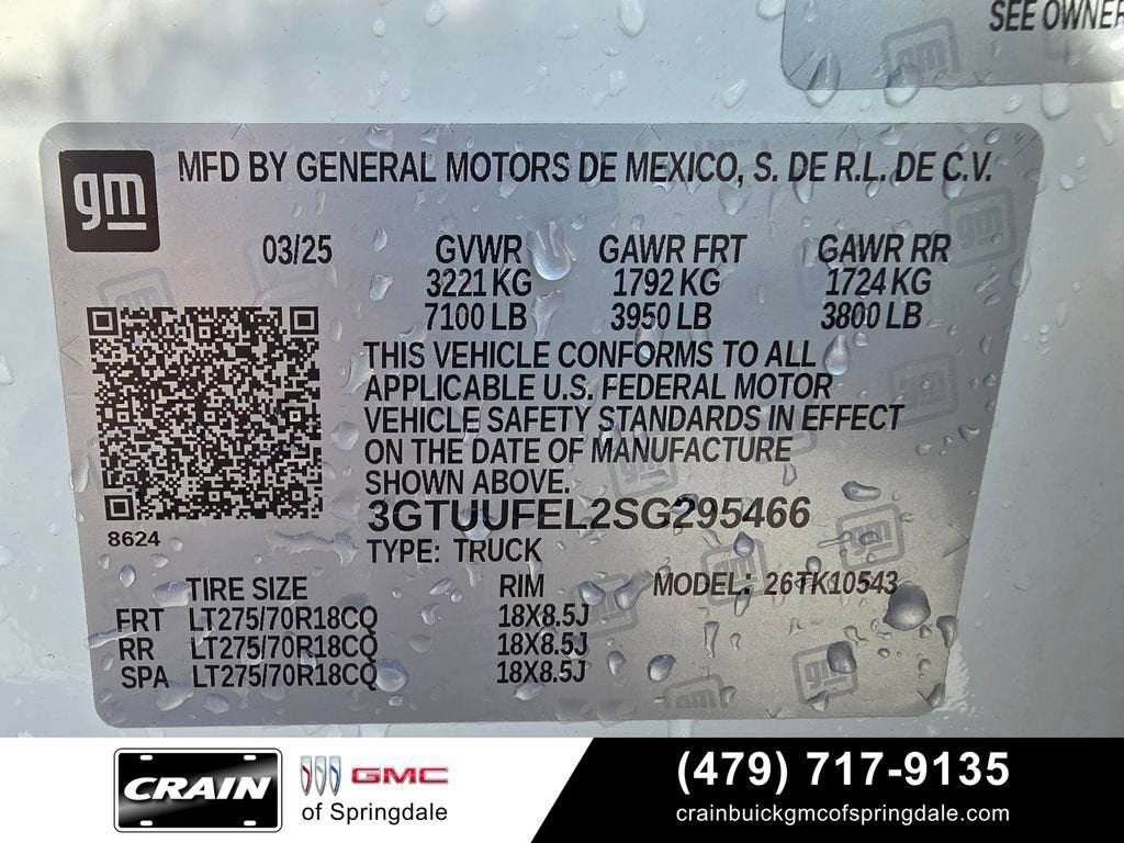 2025 GMC Sierra 1500 AT4X