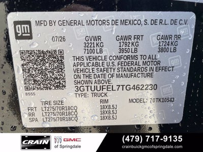 2026 GMC Sierra 1500 AT4X