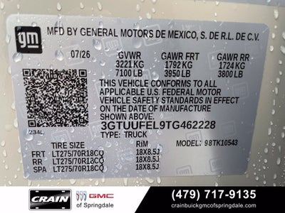 2026 GMC Sierra 1500 AT4X