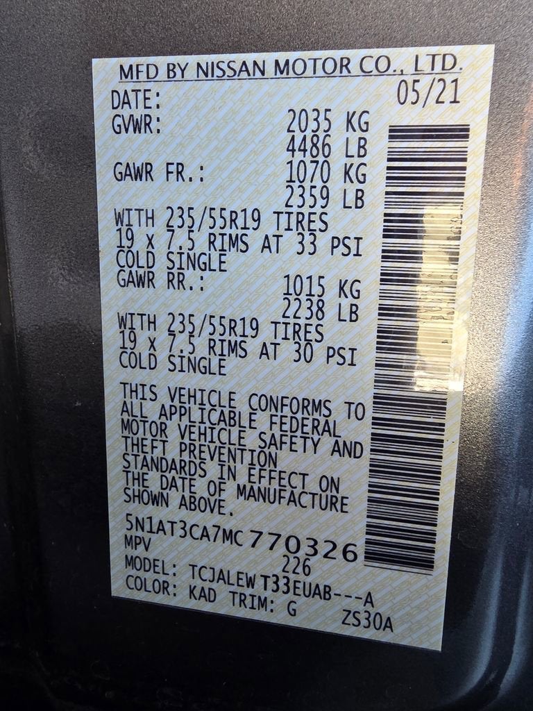 2021 Nissan Rogue SL