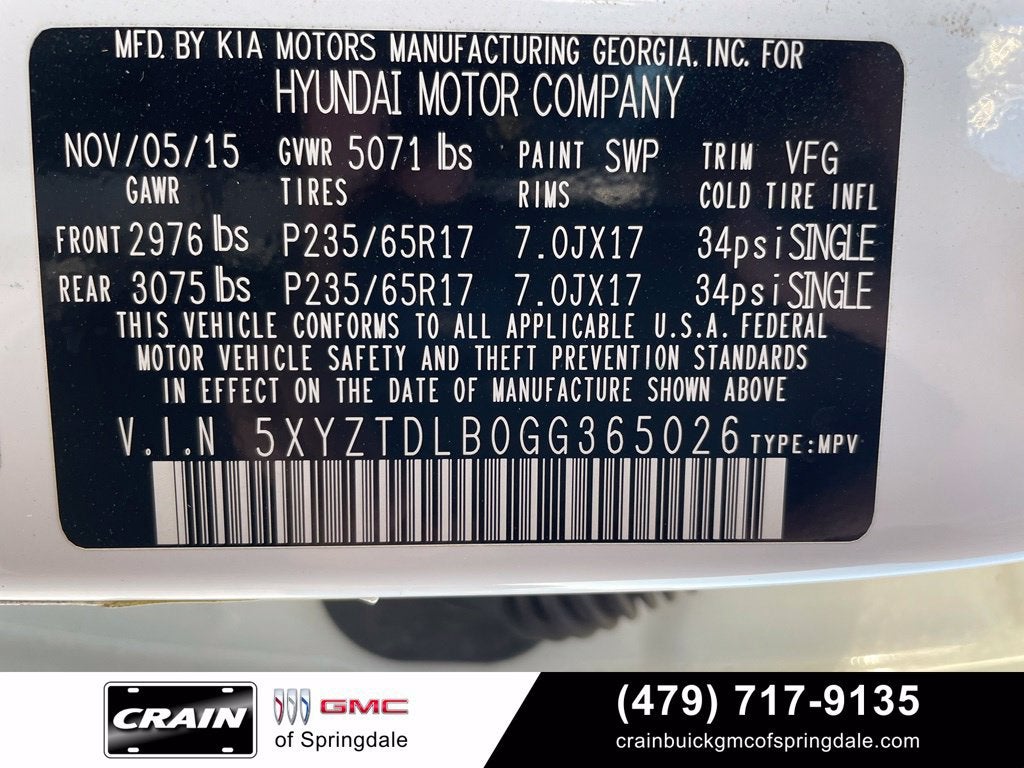 2016 Hyundai Santa Fe Sport 4DR AWD 2.4