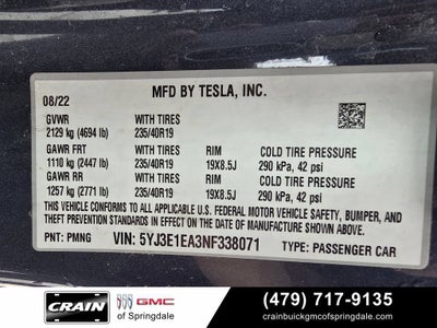 2022 Tesla Model 3 Base