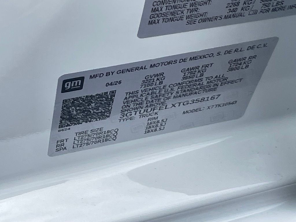 2026 GMC Sierra 1500 AT4X
