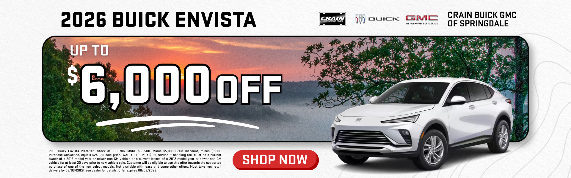 Browse 2026 Buick Envista Inventory in Springdale