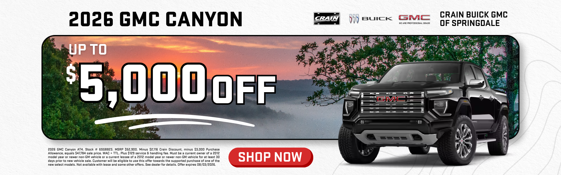 Browse 2026 GMC Canyon Inventory in Springdale