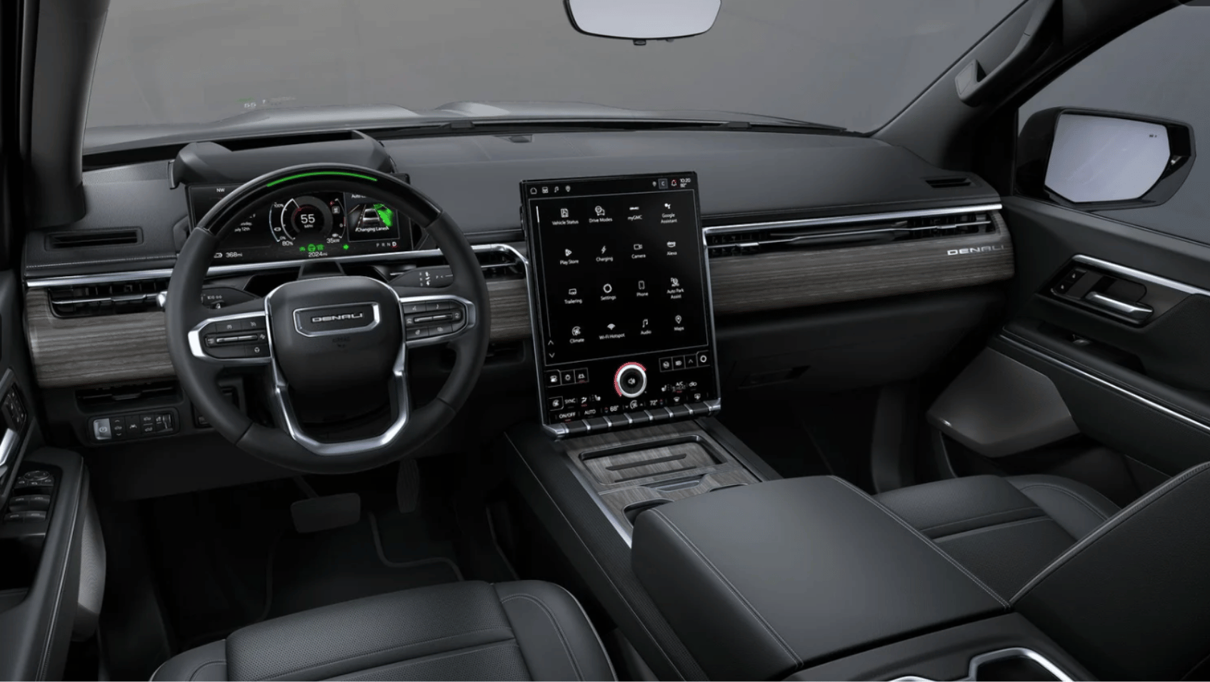 Interior View of the 2025 GMC Sierra EV Denali